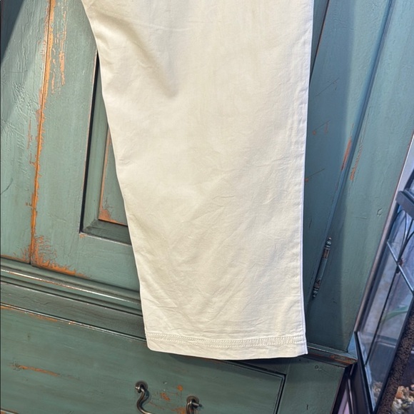 Like New! J. Jill Cream Chinos Lightweight Casual Pants Pull on Size M - Picture 6 of 9